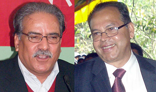 पुष्पकमल दाहाल र झलनाथ खनाल