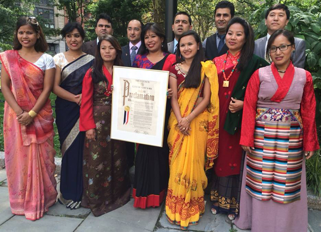 सात पर्वतारोही नेपाली महिला न्यूयोर्कमा सम्मानित