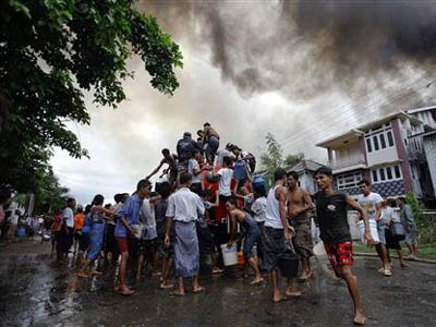 म्यानमारमा जातीय दङ्गामा दशको मृत्यु