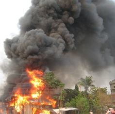 कपास उद्योगमा भीषण आगलगी