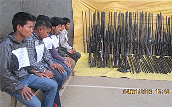 रोल्पा प्रहरीद्वारा डकैतीमा संलग्न ६ जना पक्राउ