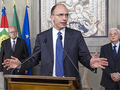 इटालीमा इनरिको लेट्टाको नेतृत्वमा गठबन्धन सरकार