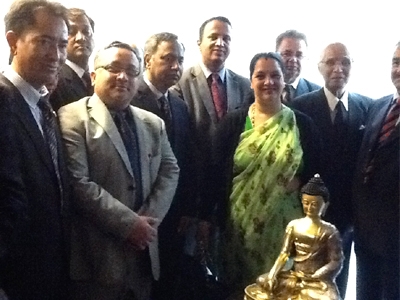 हेग अदालतमा बुद्धको मुर्ति स्थापना