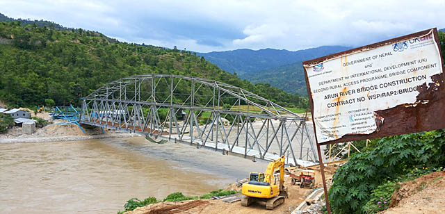 अरुणमाथि पुल, यसै महिना निर्माण सकिने