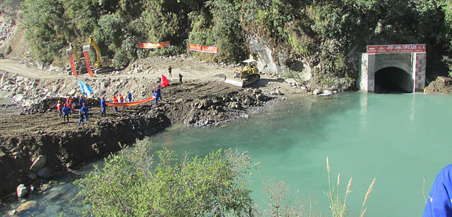 उपल्लो मर्स्याङदी ए को बाँध निर्माण शुरु