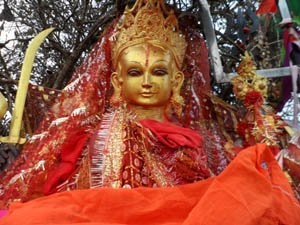 रेग्मीको टोली देवी दर्शनमा