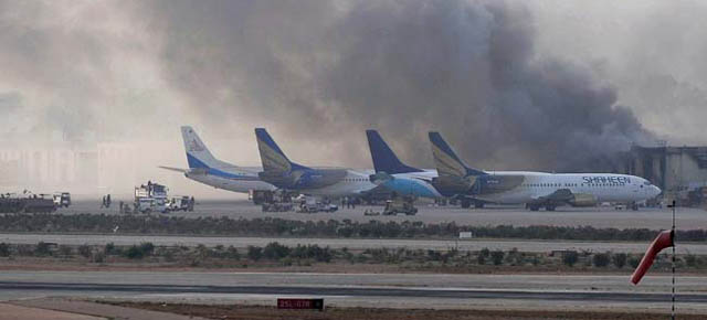 कराचीः विमानस्थल नजिक फेरि अातंकवादी आक्रमण